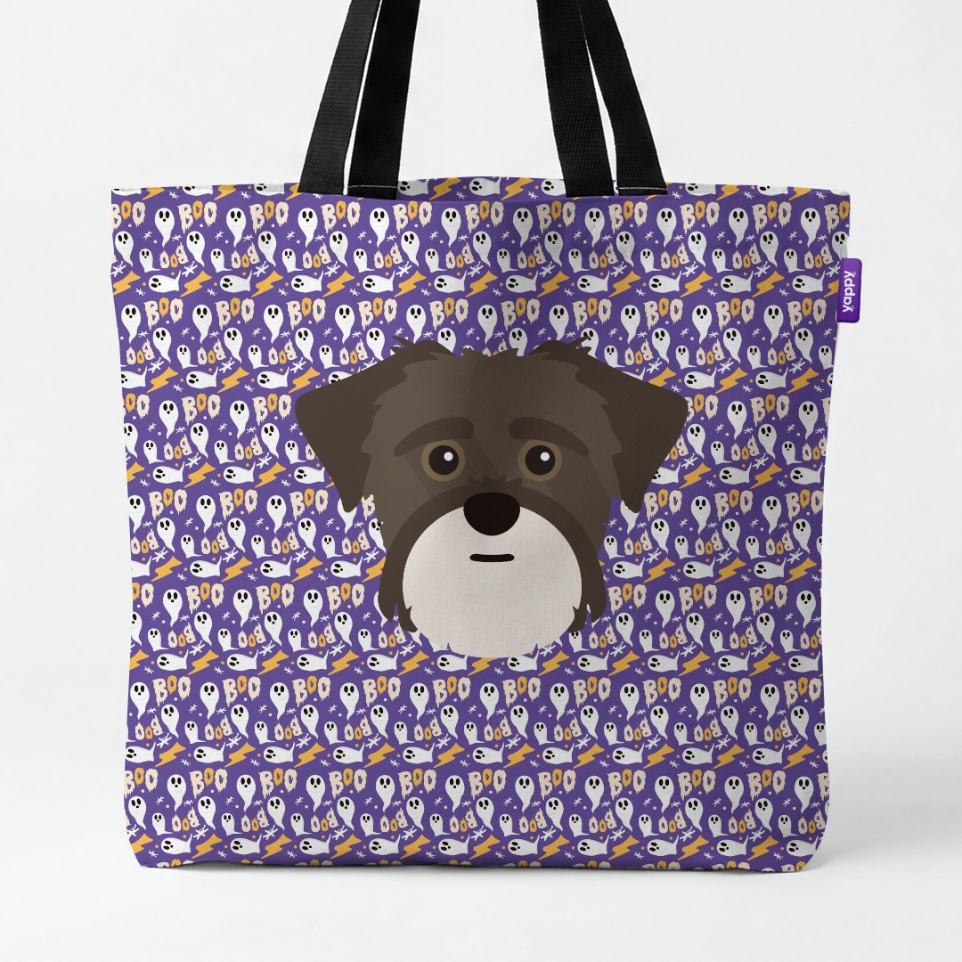 'Boo Ghosts' - Personalized {breedCommonName} Canvas Bag