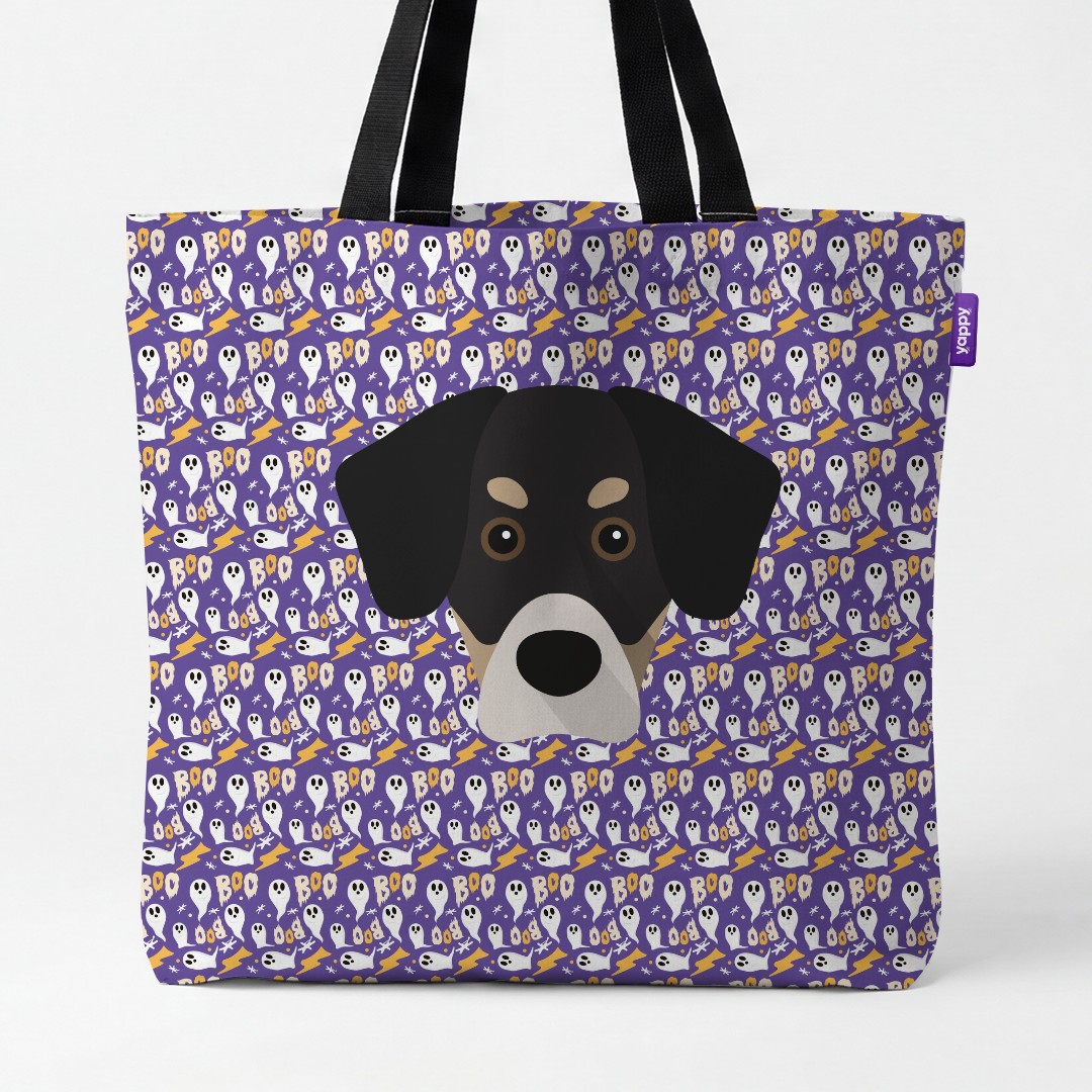 'Boo Ghosts' - Personalized {breedCommonName} Canvas Bag