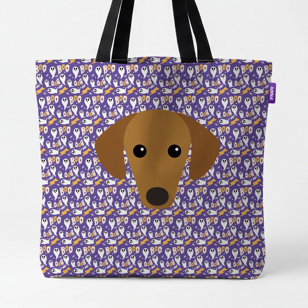 'Boo Ghosts' - Personalized {breedCommonName} Canvas Bag