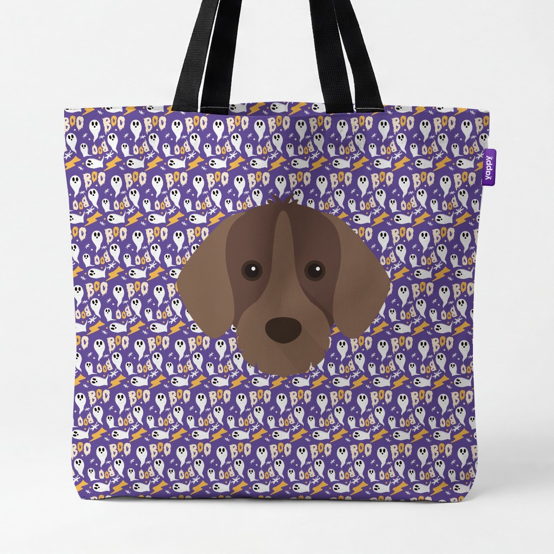 'Boo Ghosts' - Personalized {breedCommonName} Canvas Bag