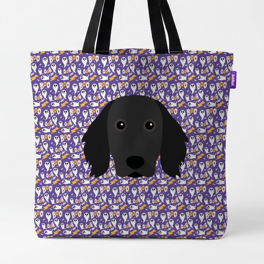 'Boo Ghosts' - Personalized {breedCommonName} Canvas Bag