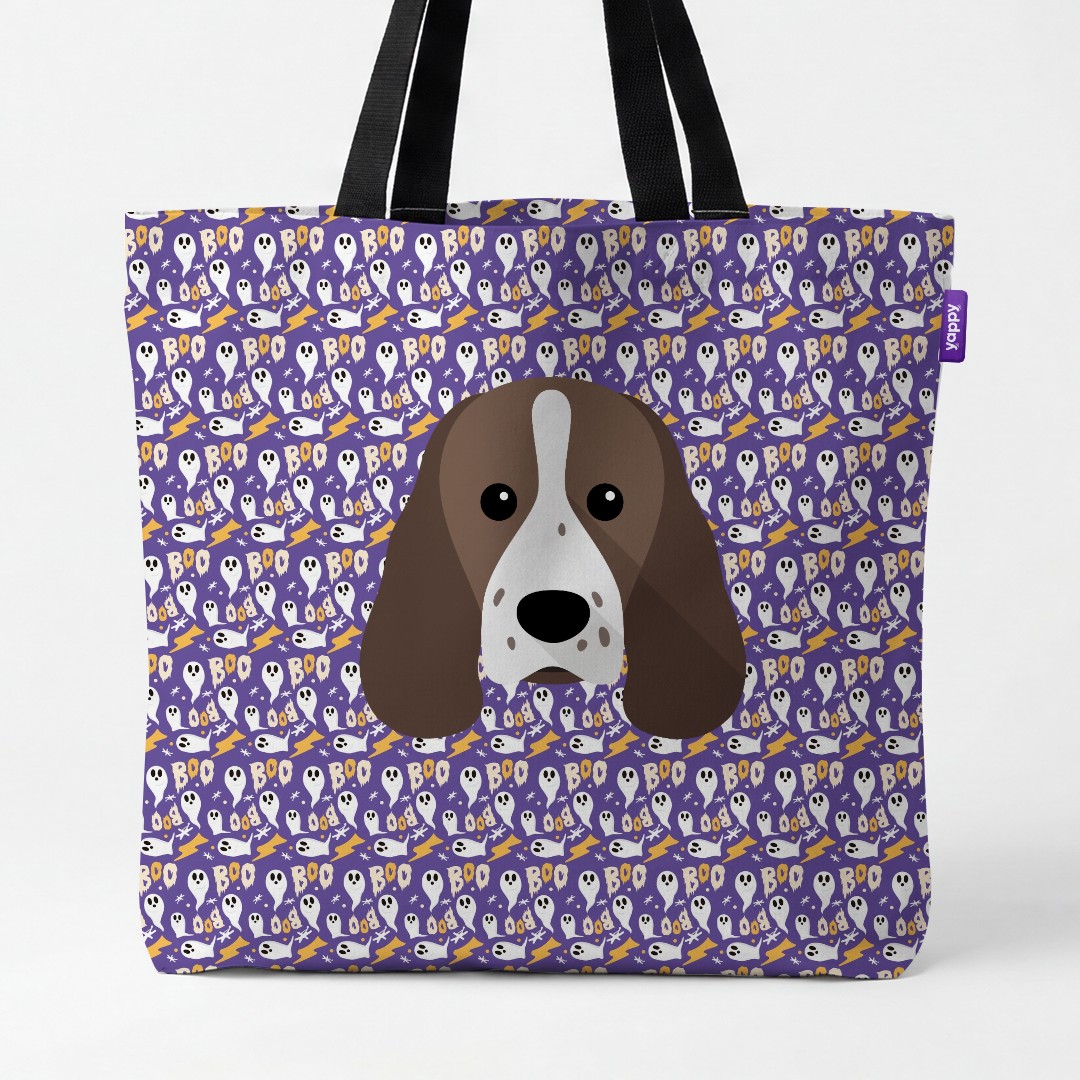 'Boo Ghosts' - Personalized {breedCommonName} Canvas Bag
