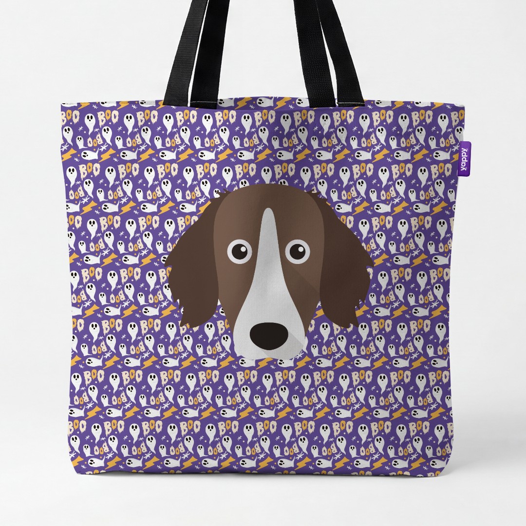 'Boo Ghosts' - Personalized {breedCommonName} Canvas Bag