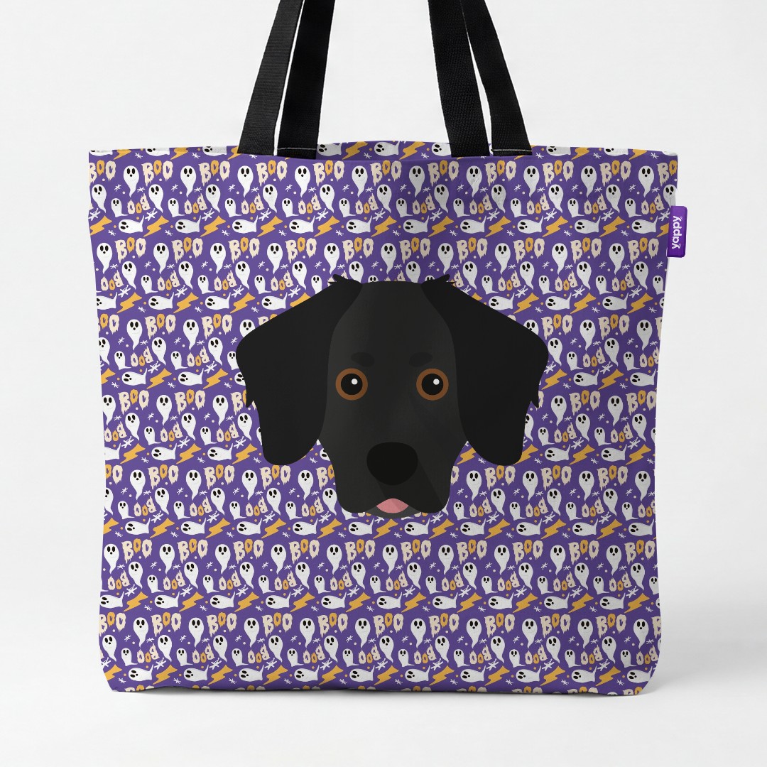 'Boo Ghosts' - Personalized {breedCommonName} Canvas Bag
