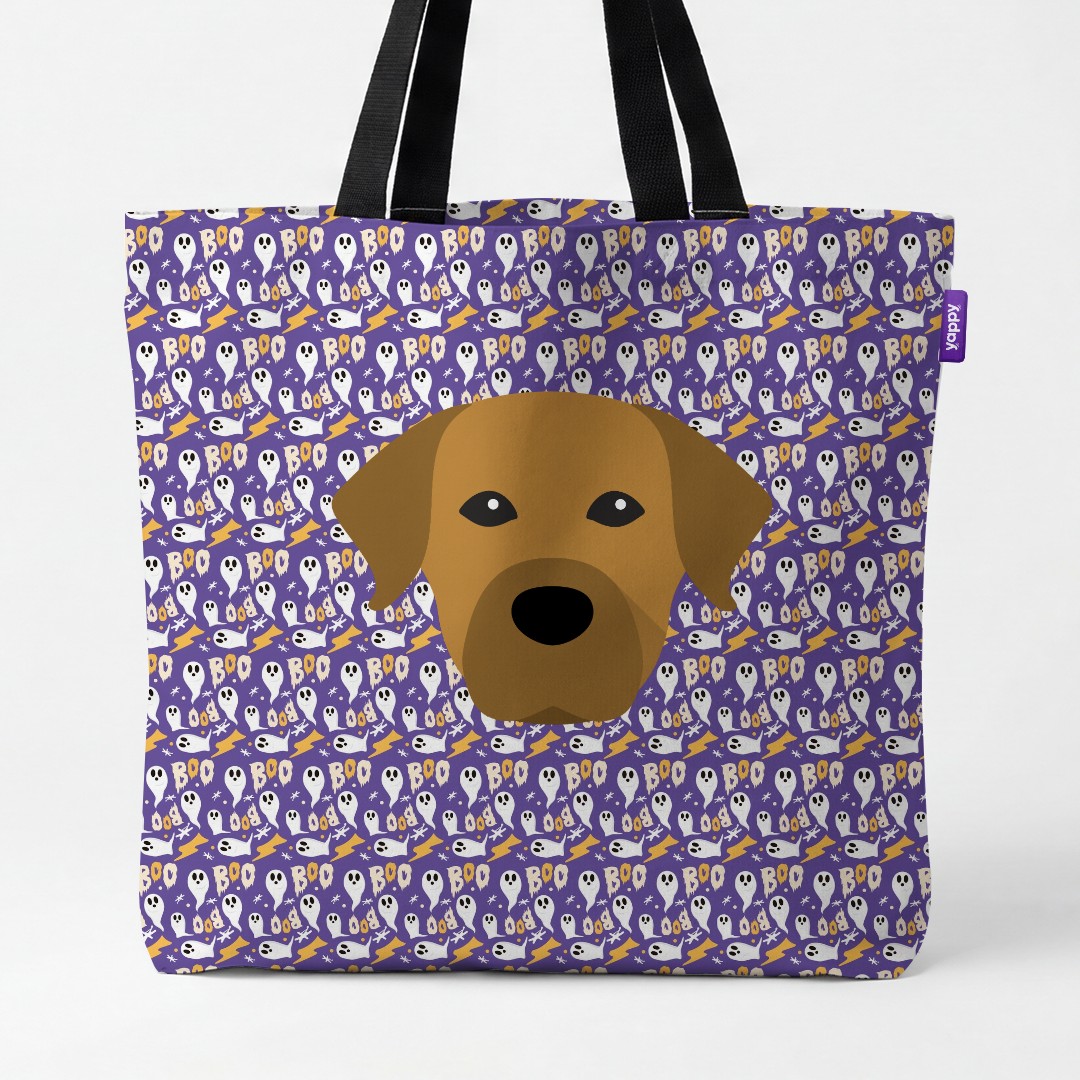 'Boo Ghosts' - Personalised {breedCommonName} Canvas Bag