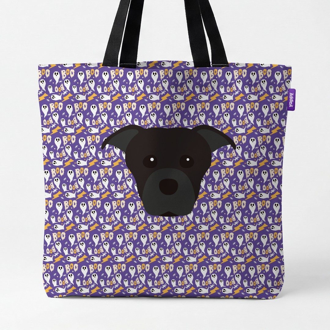 'Boo Ghosts' - Personalized {breedCommonName} Canvas Bag