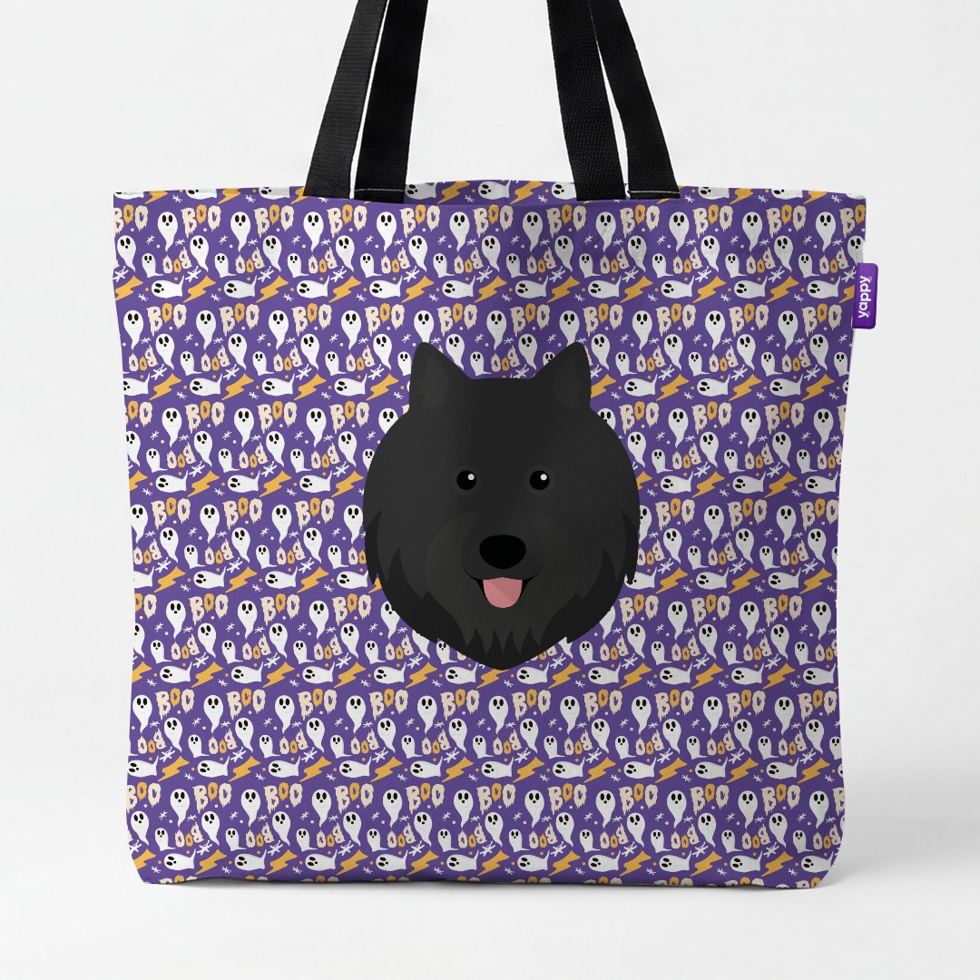 'Boo Ghosts' - Personalized {breedCommonName} Canvas Bag