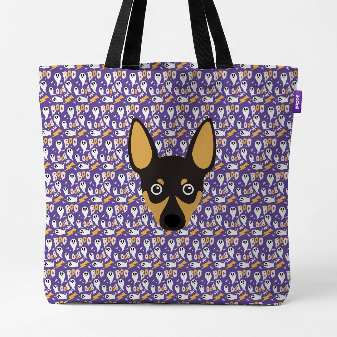 'Boo Ghosts' - Personalized {breedCommonName} Canvas Bag
