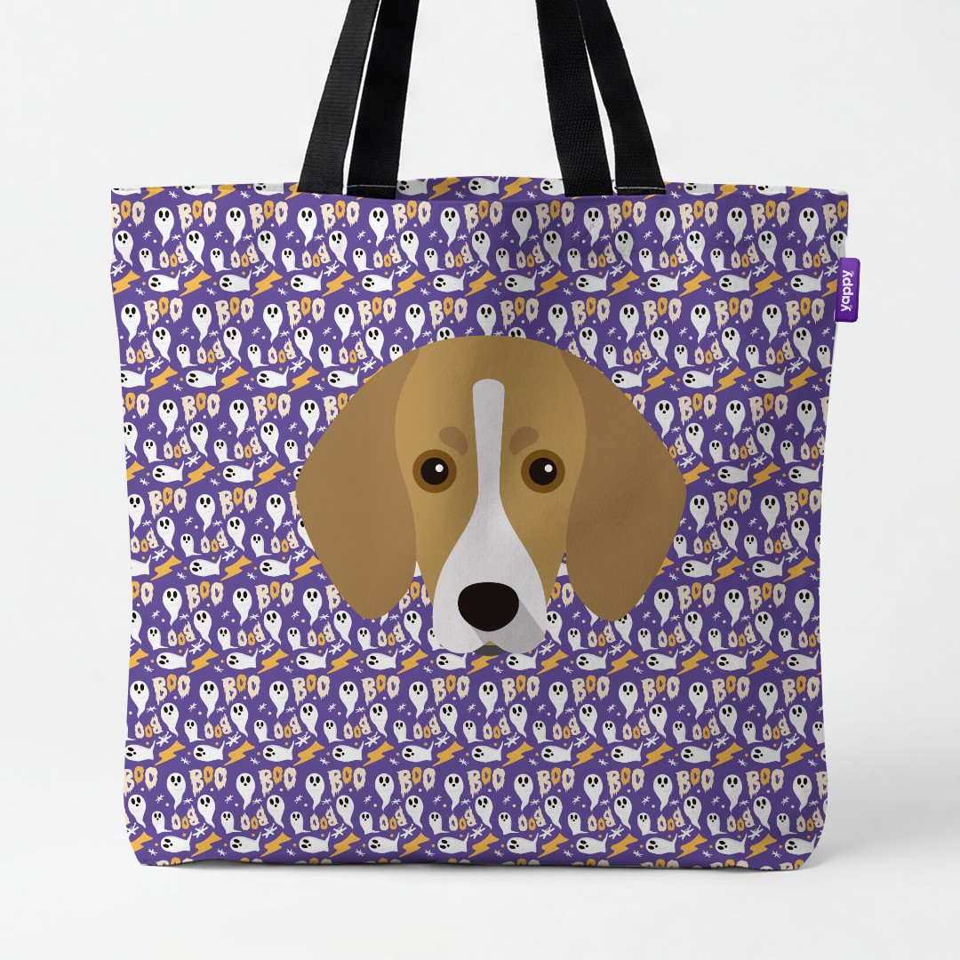 'Boo Ghosts' - Personalized {breedCommonName} Canvas Bag