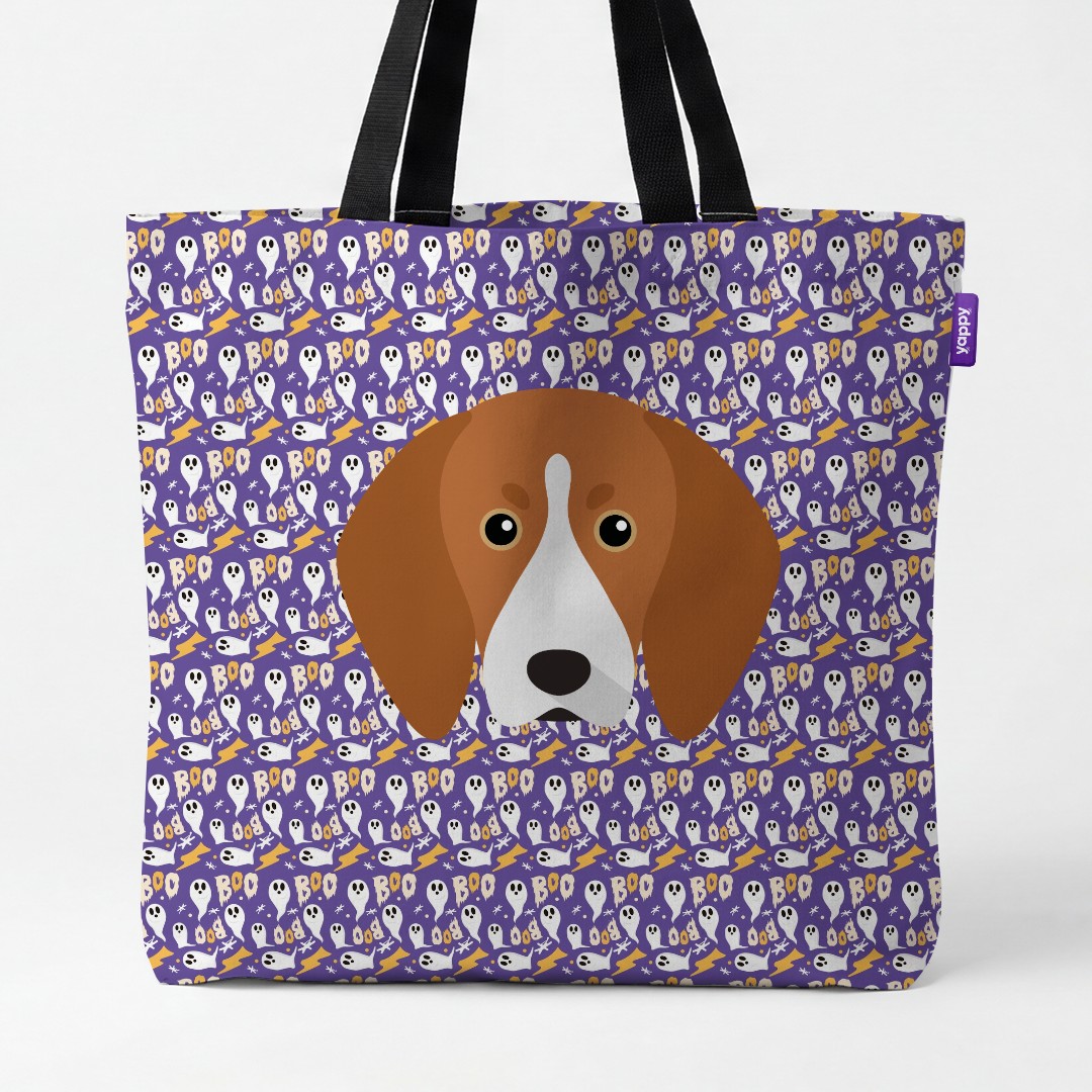 'Boo Ghosts' - Personalized {breedCommonName} Canvas Bag