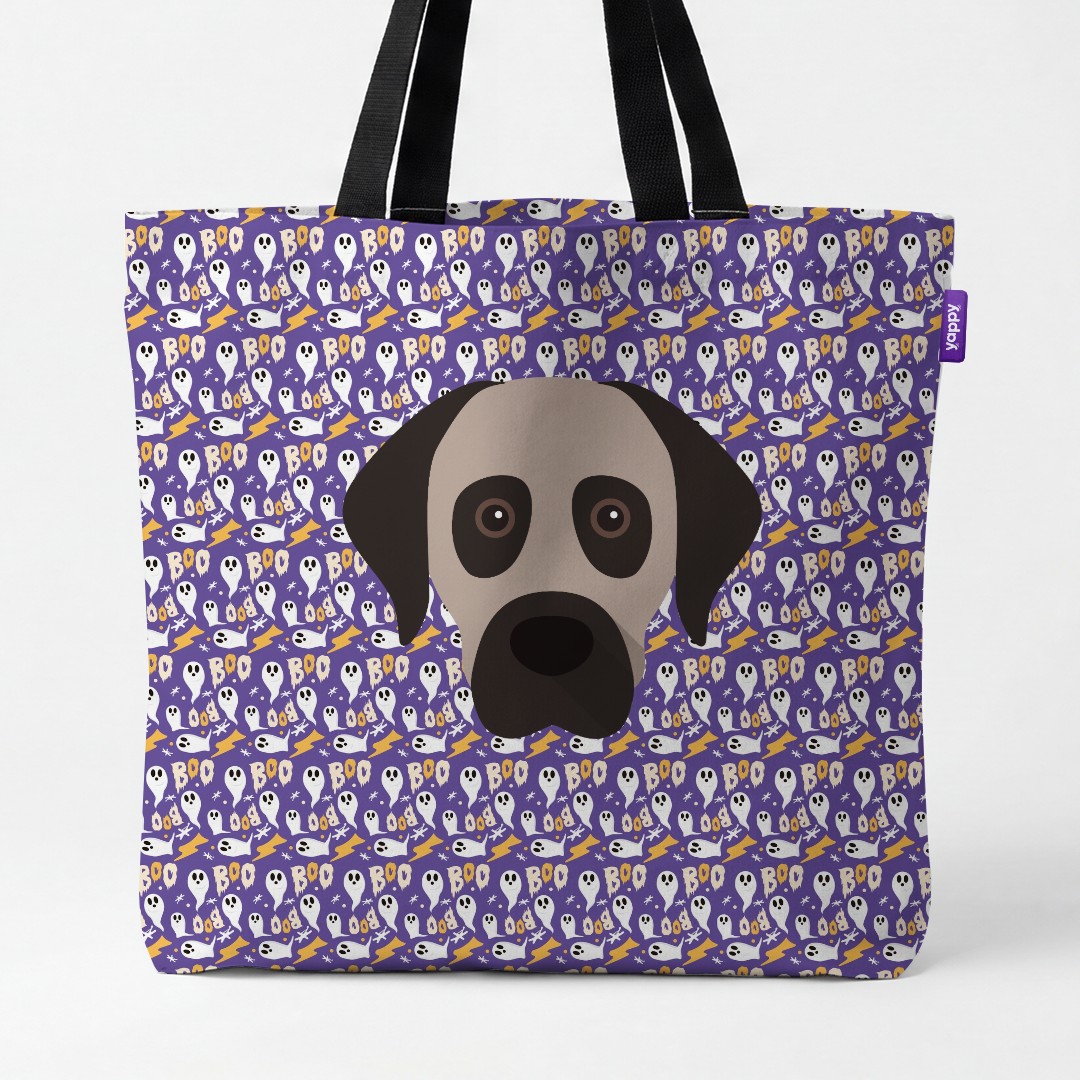 'Boo Ghosts' - Personalized {breedCommonName} Canvas Bag