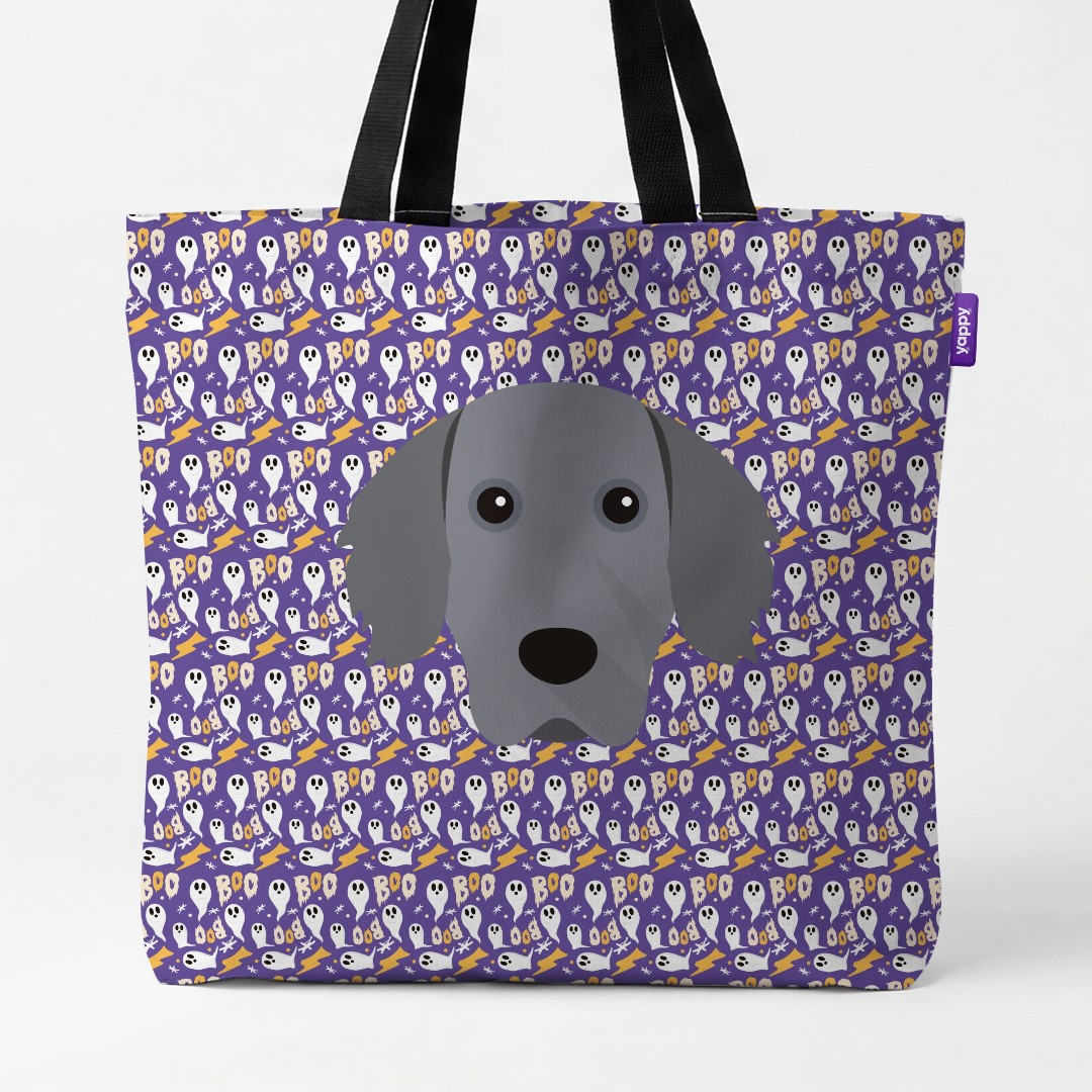 'Boo Ghosts' - Personalized {breedCommonName} Canvas Bag