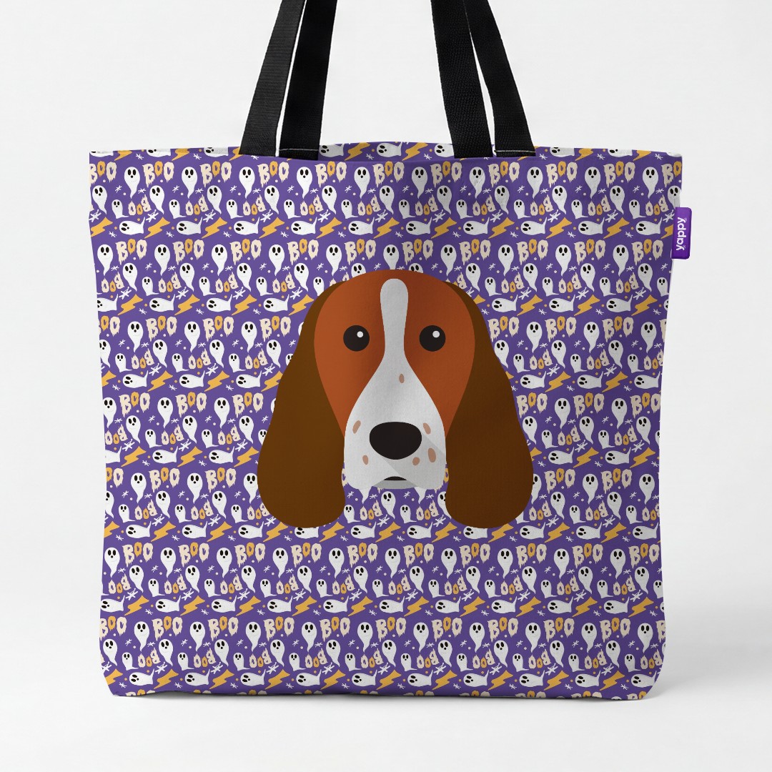 'Boo Ghosts' - Personalized {breedCommonName} Canvas Bag