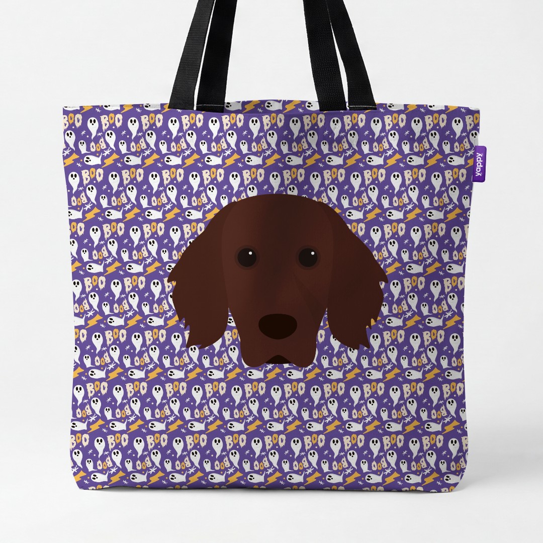 'Boo Ghosts' - Personalized {breedCommonName} Canvas Bag