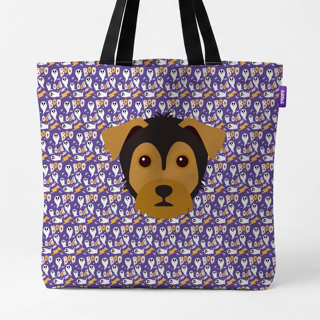 'Boo Ghosts' - Personalized {breedCommonName} Canvas Bag