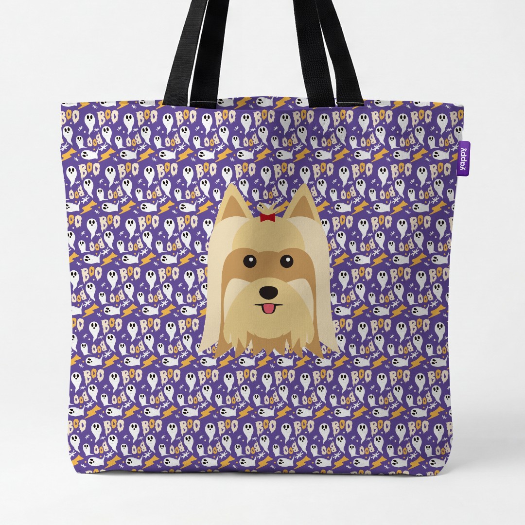 'Boo Ghosts' - Personalized {breedCommonName} Canvas Bag