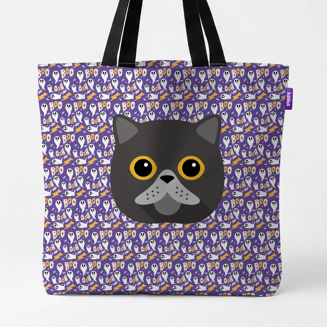 'Boo Ghosts' - Personalized {breedCommonName} Canvas Bag