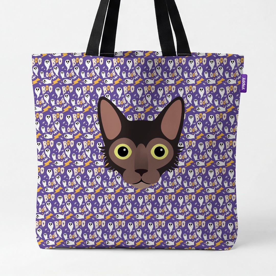 'Boo Ghosts' - Personalized {breedCommonName} Canvas Bag
