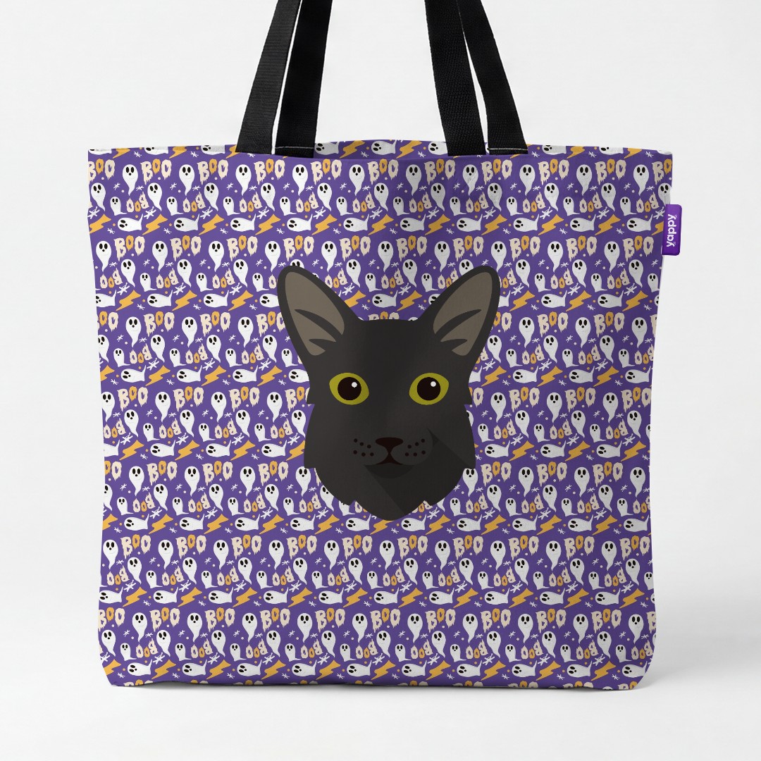 'Boo Ghosts' - Personalized {breedCommonName} Canvas Bag