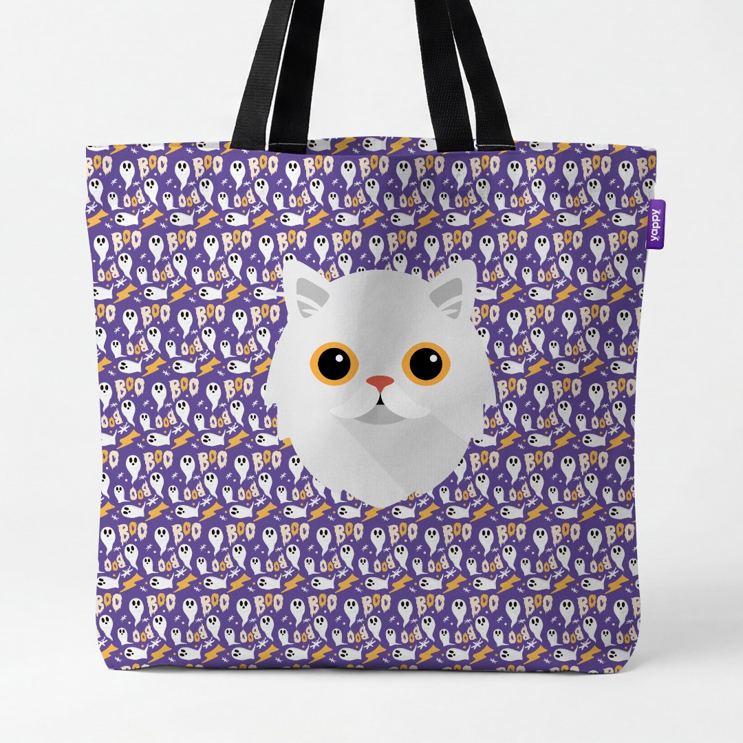 'Boo Ghosts' - Personalized {breedCommonName} Canvas Bag