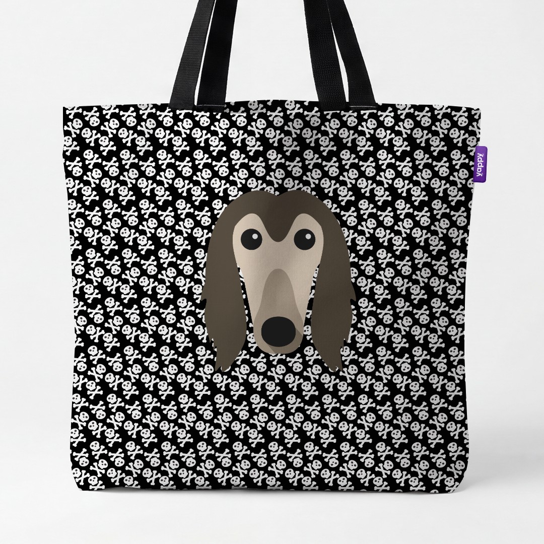 'Skull and Crossbones' - Personalized {breedCommonName} Canvas Bag