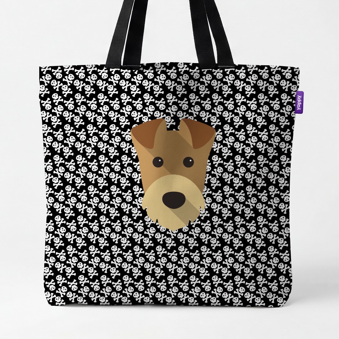 'Skull and Crossbones' - Personalized {breedCommonName} Canvas Bag
