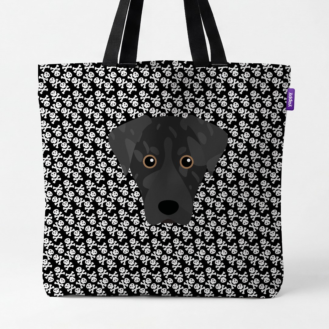 'Skull and Crossbones' - Personalized {breedCommonName} Canvas Bag