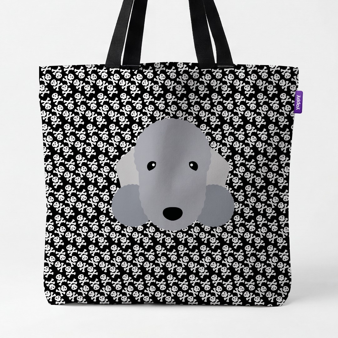 'Skull and Crossbones' - Personalized {breedCommonName} Canvas Bag