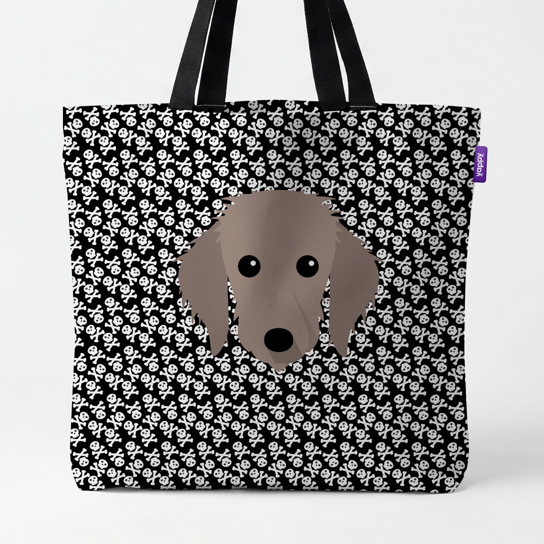'Skull and Crossbones' - Personalized {breedCommonName} Canvas Bag