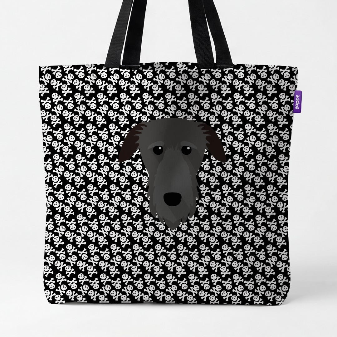 'Skull and Crossbones' - Personalized {breedCommonName} Canvas Bag