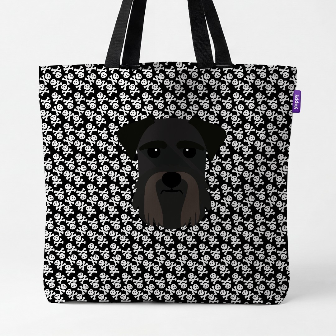 'Skull and Crossbones' - Personalized {breedCommonName} Canvas Bag