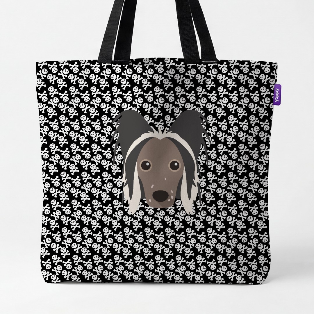 'Skull and Crossbones' - Personalized {breedCommonName} Canvas Bag