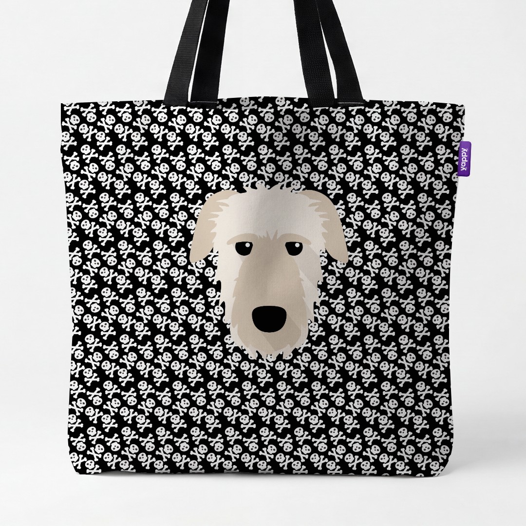 'Skull and Crossbones' - Personalized {breedCommonName} Canvas Bag