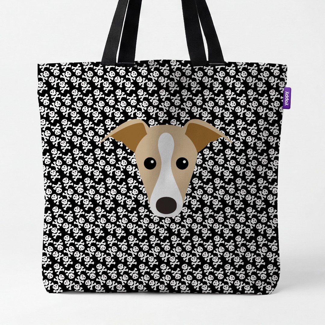 'Skull and Crossbones' - Personalized {breedCommonName} Canvas Bag