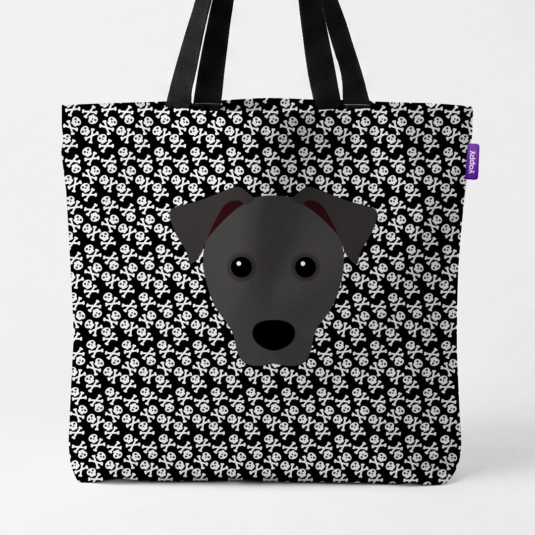 'Skull and Crossbones' - Personalized {breedCommonName} Canvas Bag