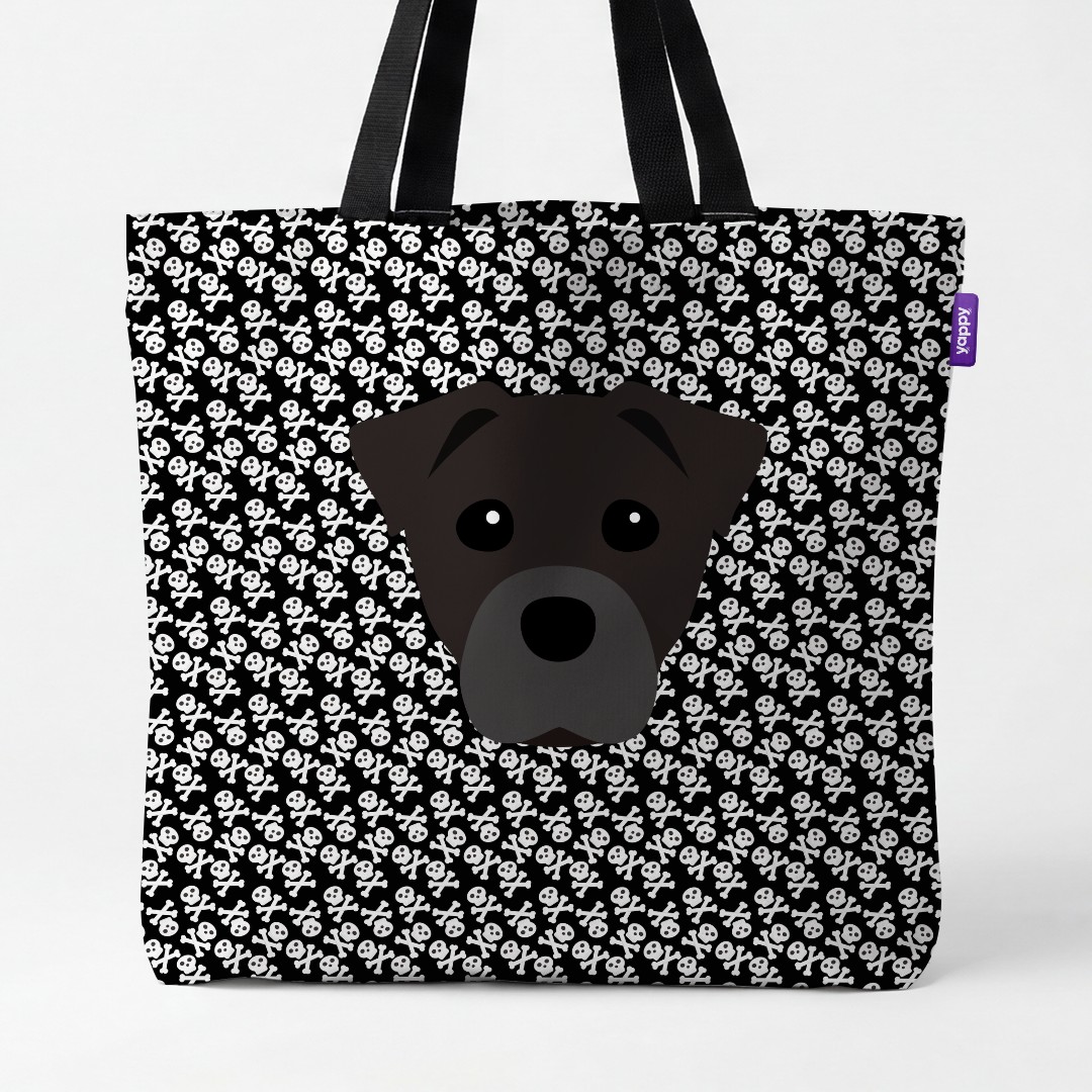 'Skull and Crossbones' - Personalized {breedCommonName} Canvas Bag