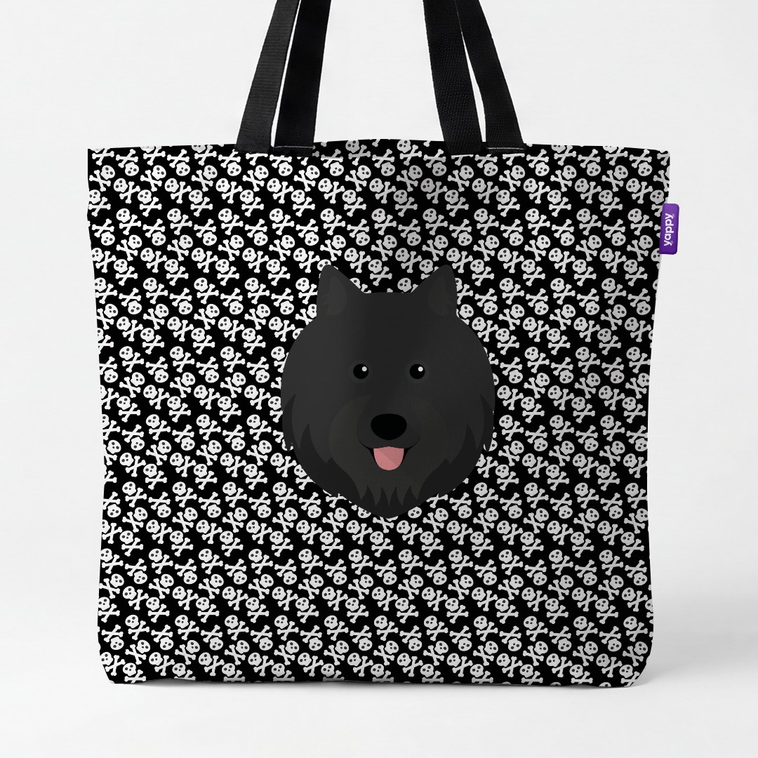 'Skull and Crossbones' - Personalized {breedCommonName} Canvas Bag