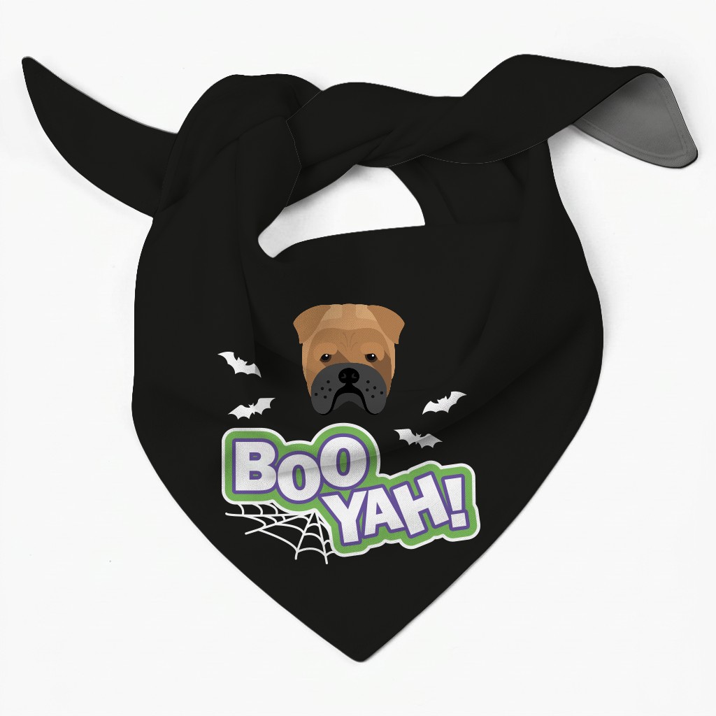 Boo Yah! Personalized {breedFullName} Bandana