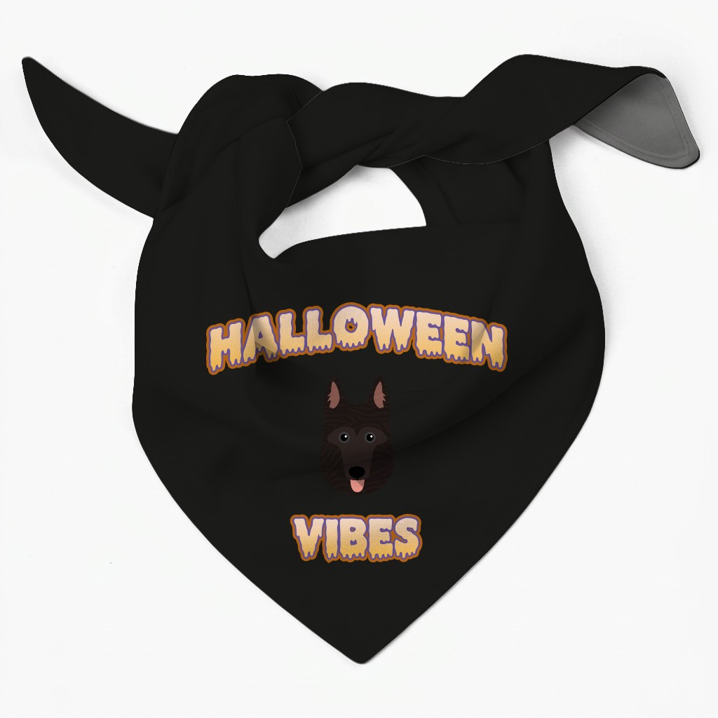 Halloween Vibes: Personalized {breedFullName} Bandana