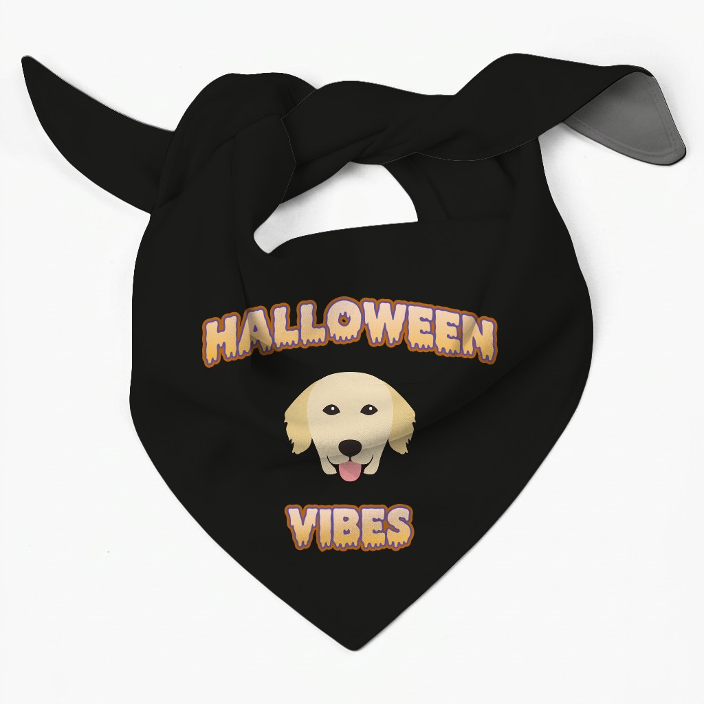 Halloween Vibes: Personalized {breedFullName} Bandana