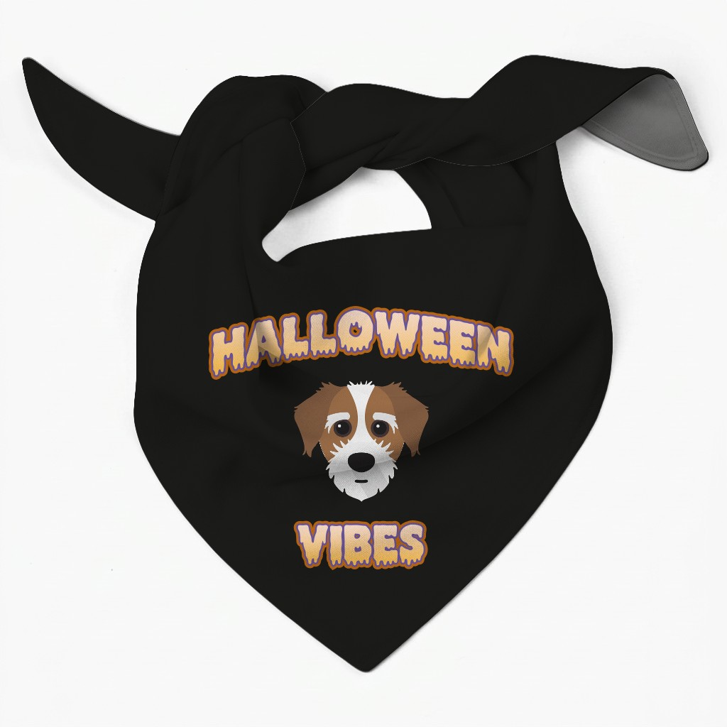 Halloween Vibes: Personalized {breedFullName} Bandana