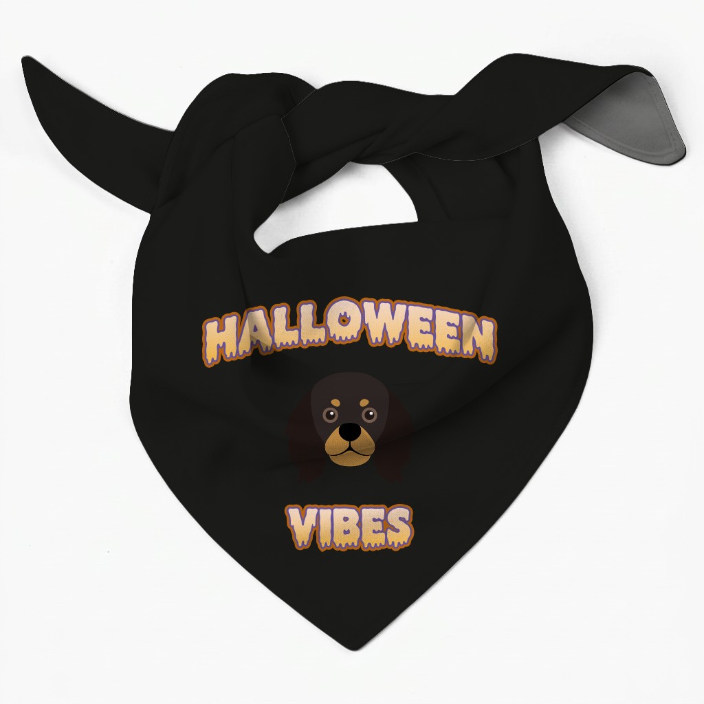 Halloween Vibes: Personalized {breedFullName} Bandana