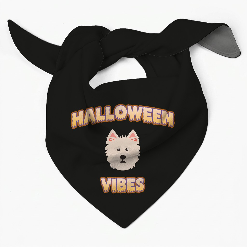 Halloween Vibes: Personalized {breedFullName} Bandana