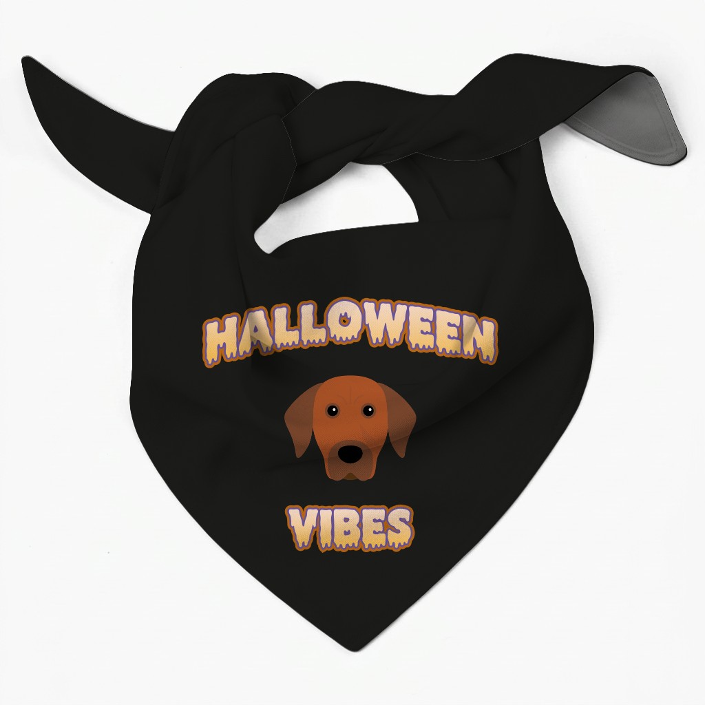 Halloween Vibes: Personalized {breedFullName} Bandana