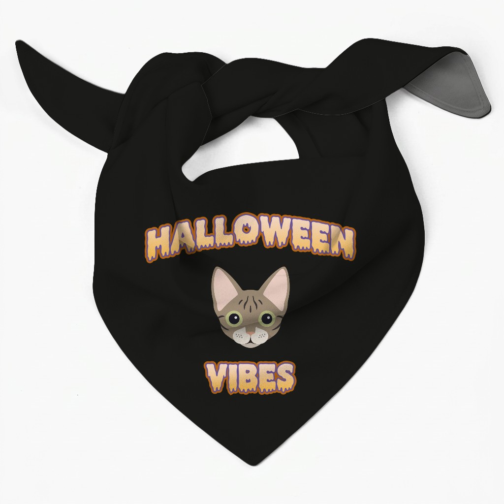 Halloween Vibes: Personalized {breedFullName} Bandana