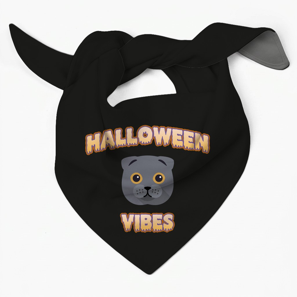 Halloween Vibes: Personalized {breedFullName} Bandana