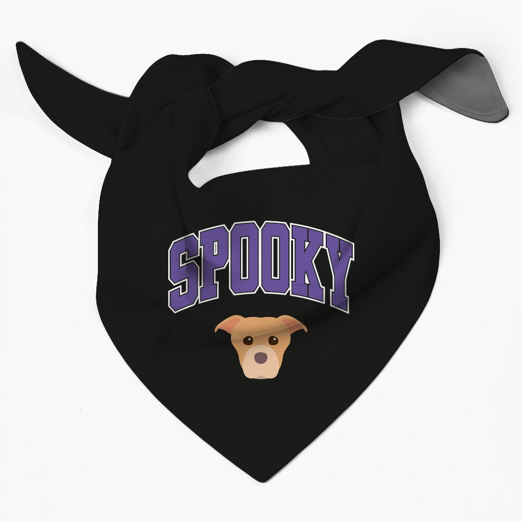 Spooky Collegiate: Personalized {breedFullName} Bandana