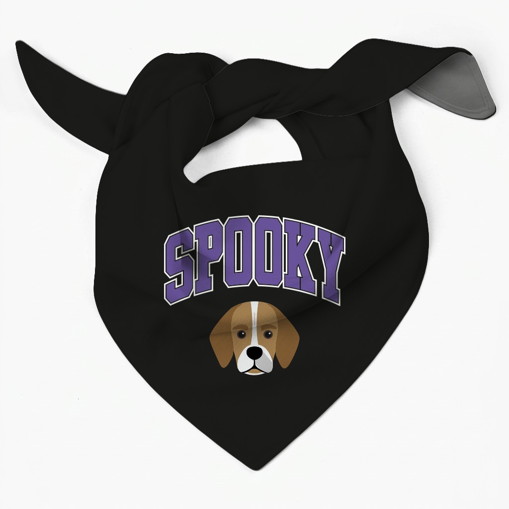 Spooky Collegiate: Personalised {breedFullName} Bandana