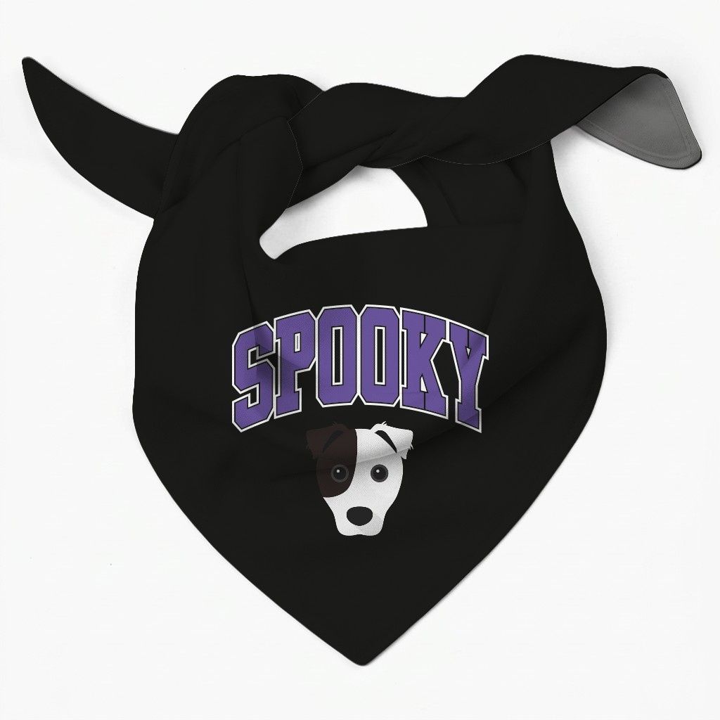 Spooky Collegiate: Personalized {breedFullName} Bandana