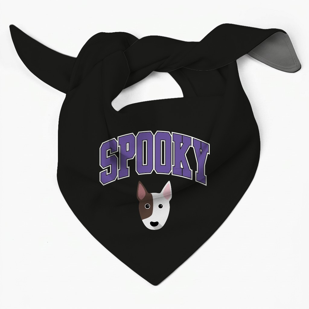 Spooky Collegiate: Personalized {breedFullName} Bandana